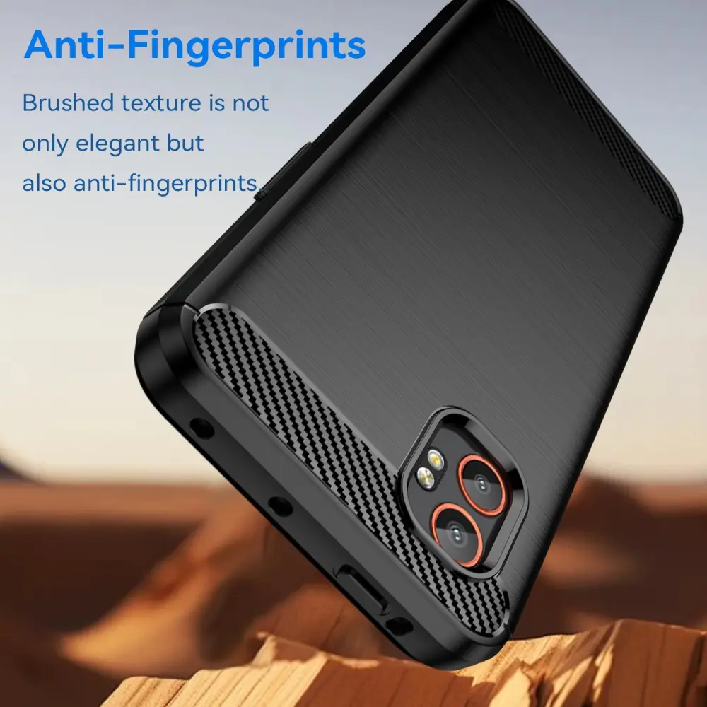 Samsung Galaxy Xcover 7 Pro Skal TPU Brushed Svart