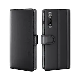 Ægte Læderetui Sony Xperia 10 IV Sort