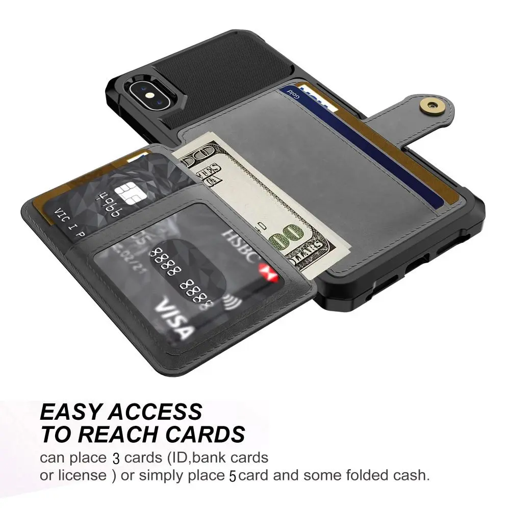 Tough Multi-slot Case iPhone X/XS Svart