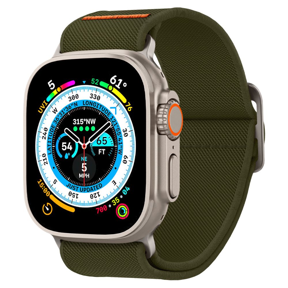 Spigen Fit Lite Ultra Apple Watch SE 3 44mm Khaki - Klokkereim - Stilig og komfortabelt tilbehør til din smartklokke