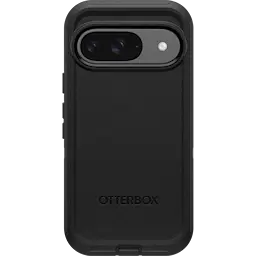 Google Pixel 9 Defender - Erittäin kestävä suojakuori korkealla suojaustasolla, Musta