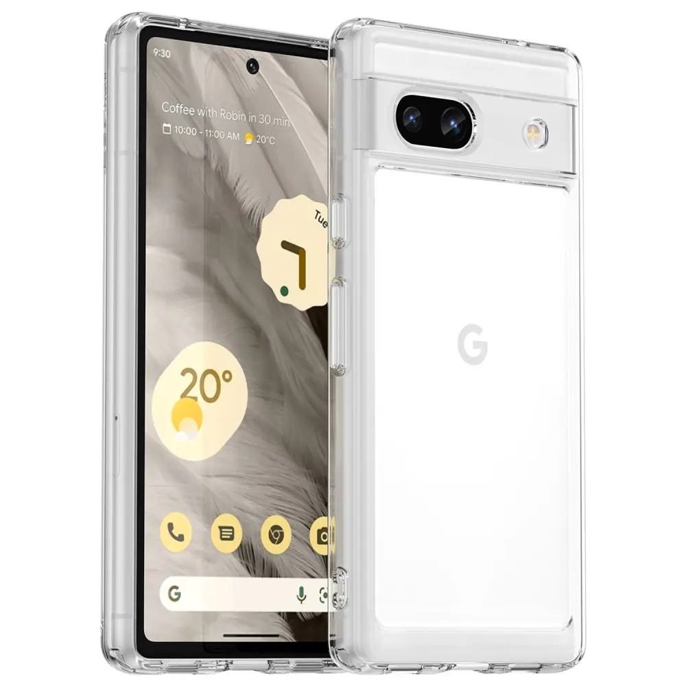 Hybridcover Google Pixel 7a Gennemsigtig