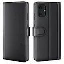 Ægte Læderetui Motorola Moto G55 Sort