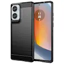 Motorola Moto G85 Cover TPU Brushed Sort