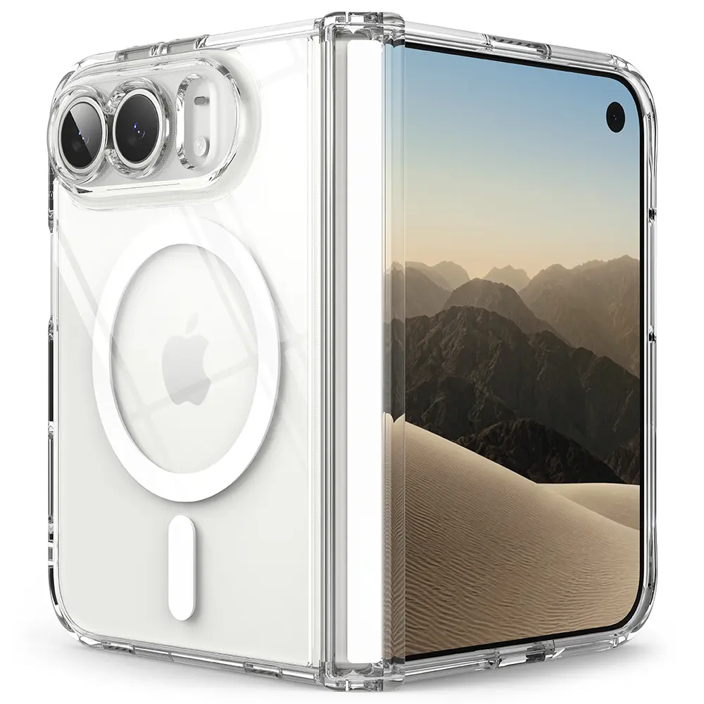 iPhone Duo Magnetiskt Fusion Flap skal, Clear