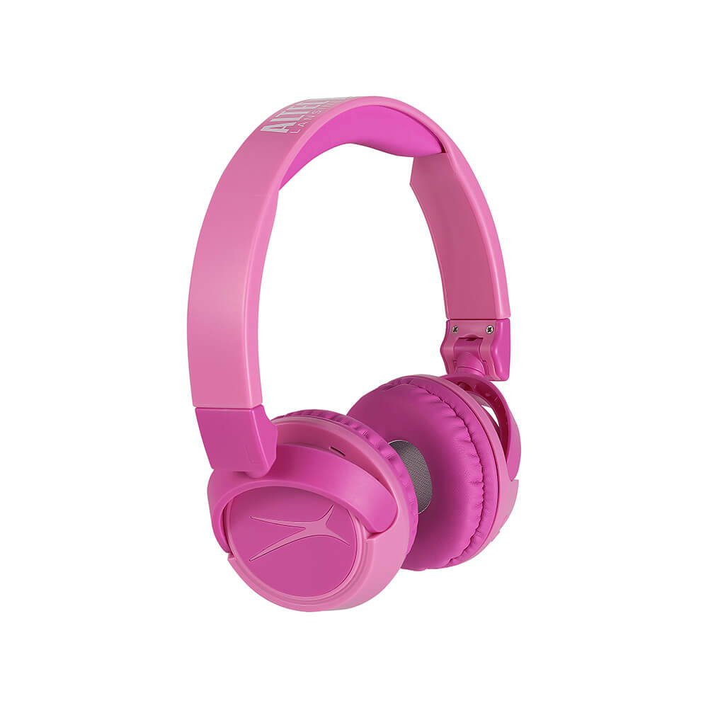 Altec Lansing Trådløse On-Ear 2-i-1 hodetelefoner for barn, Rosa