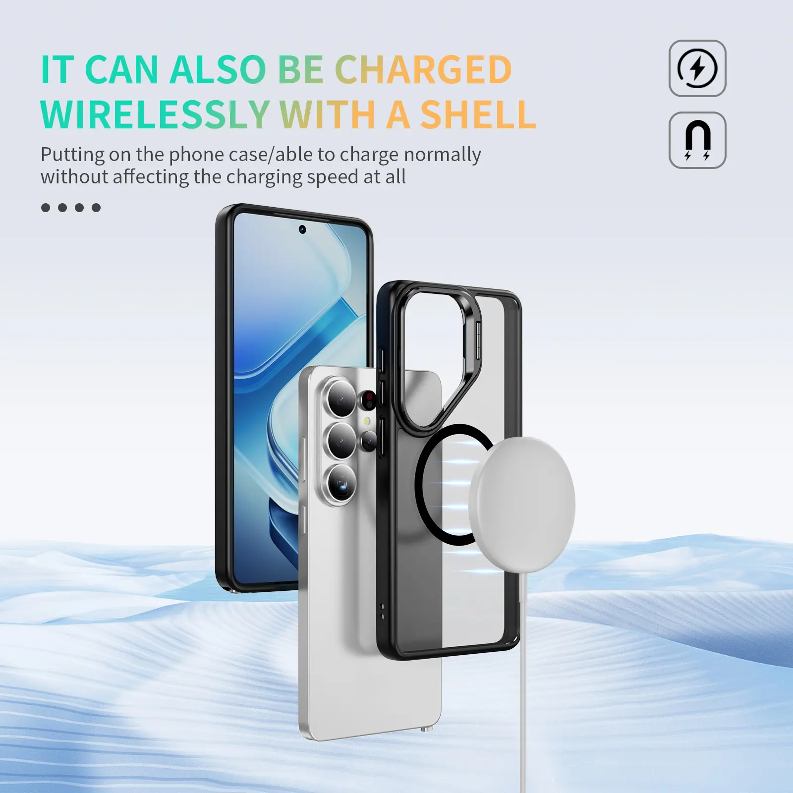 Hybridskal Kickstand MagSafe Samsung Galaxy S26 Ultra Svart