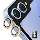 Glitter Linsebeskytter Aluminium Samsung Galaxy Z Flip 7 Guld