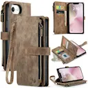 Zipper Wallet iPhone 17e Brun
