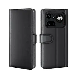 Ekte Lærveske Nothing Phone 4a Pro Svart