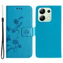 Læderetui Sommerfugle Xiaomi Redmi Note 13 4G Blå