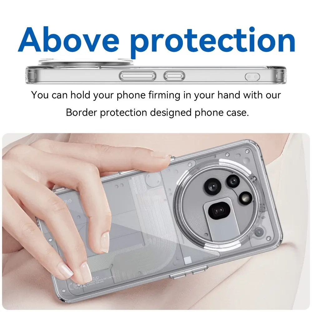 Hybridskal Nothing Phone 3a Pro Genomskinlig