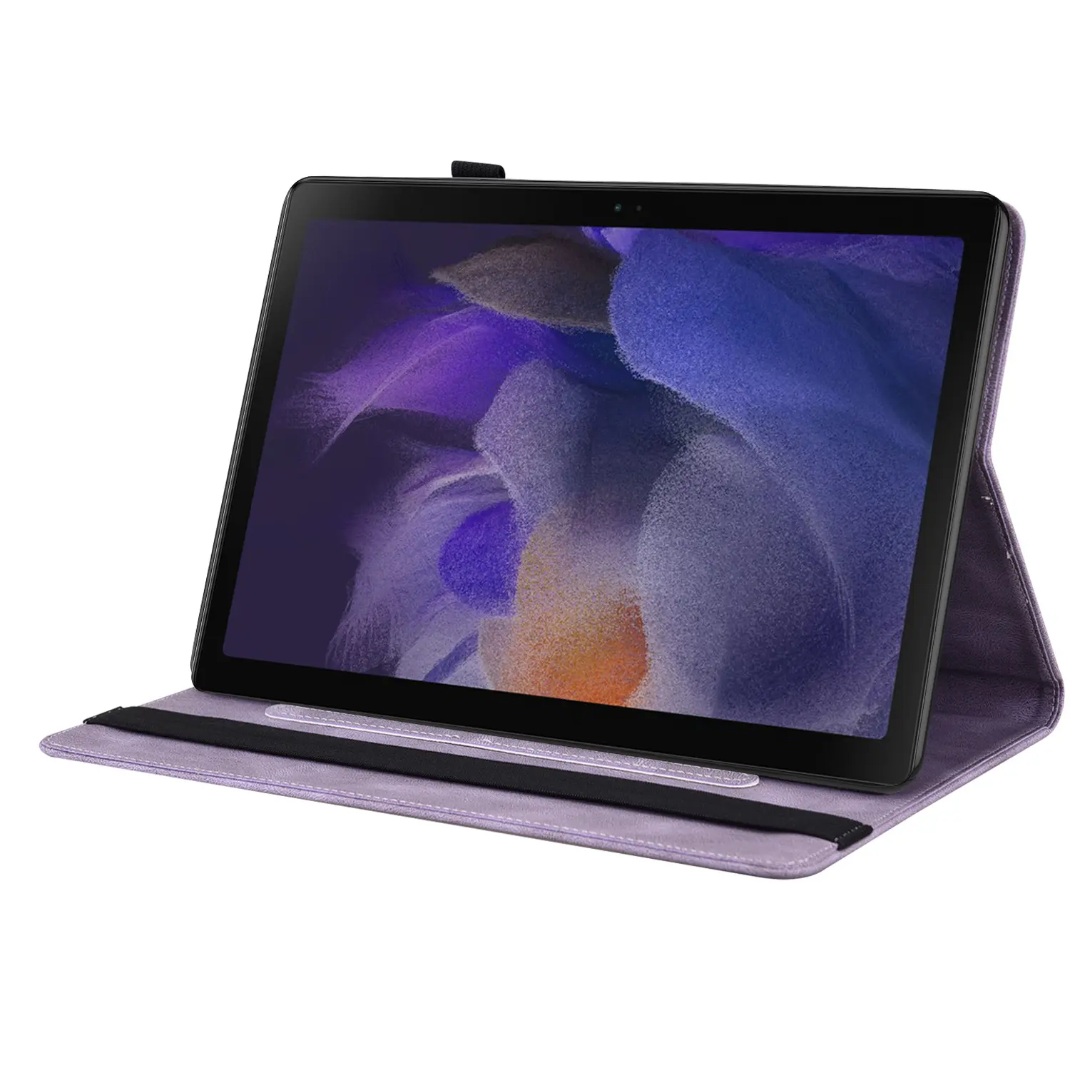 Läderfodral Fjärilar Samsung Galaxy Tab A11 Lila