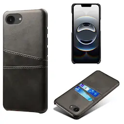 iPhone 17e Stilig deksel med 2 kortlommer, Svart