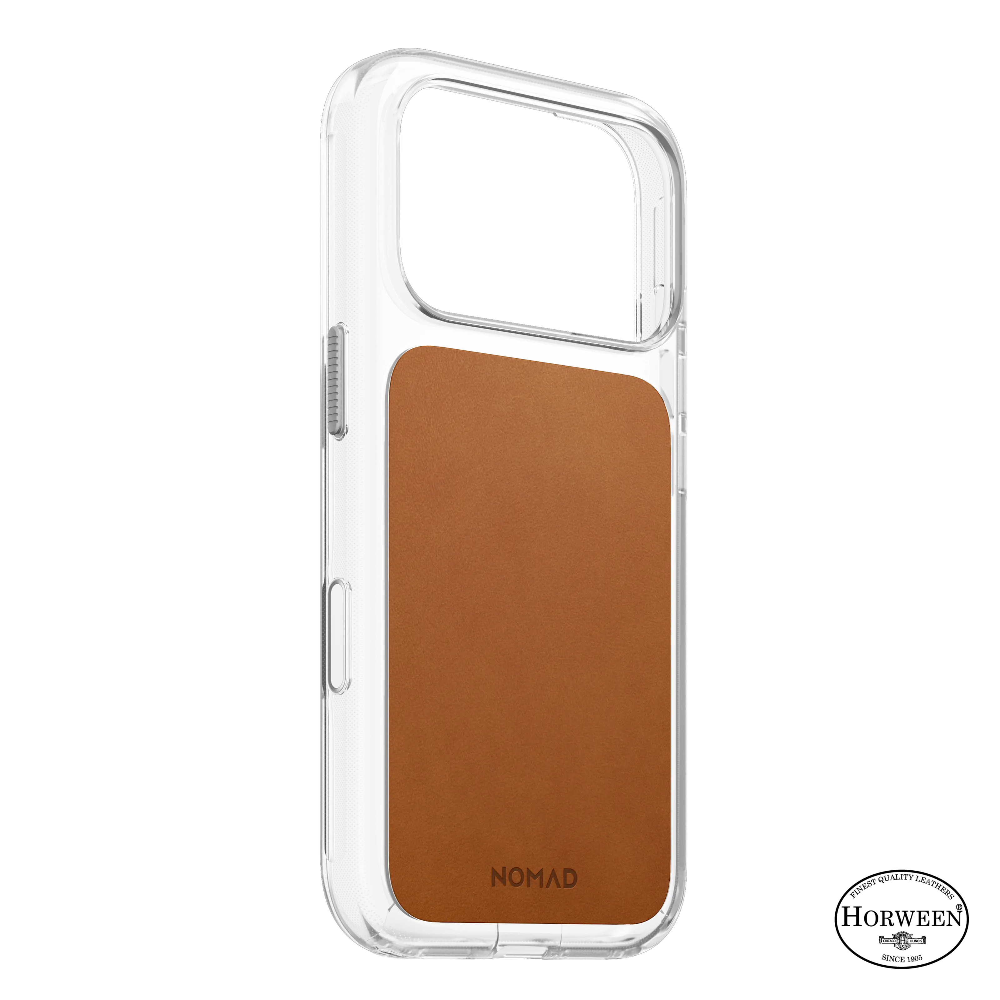 iPhone 18 Pro Clear Leather Case MagSafe Saddle