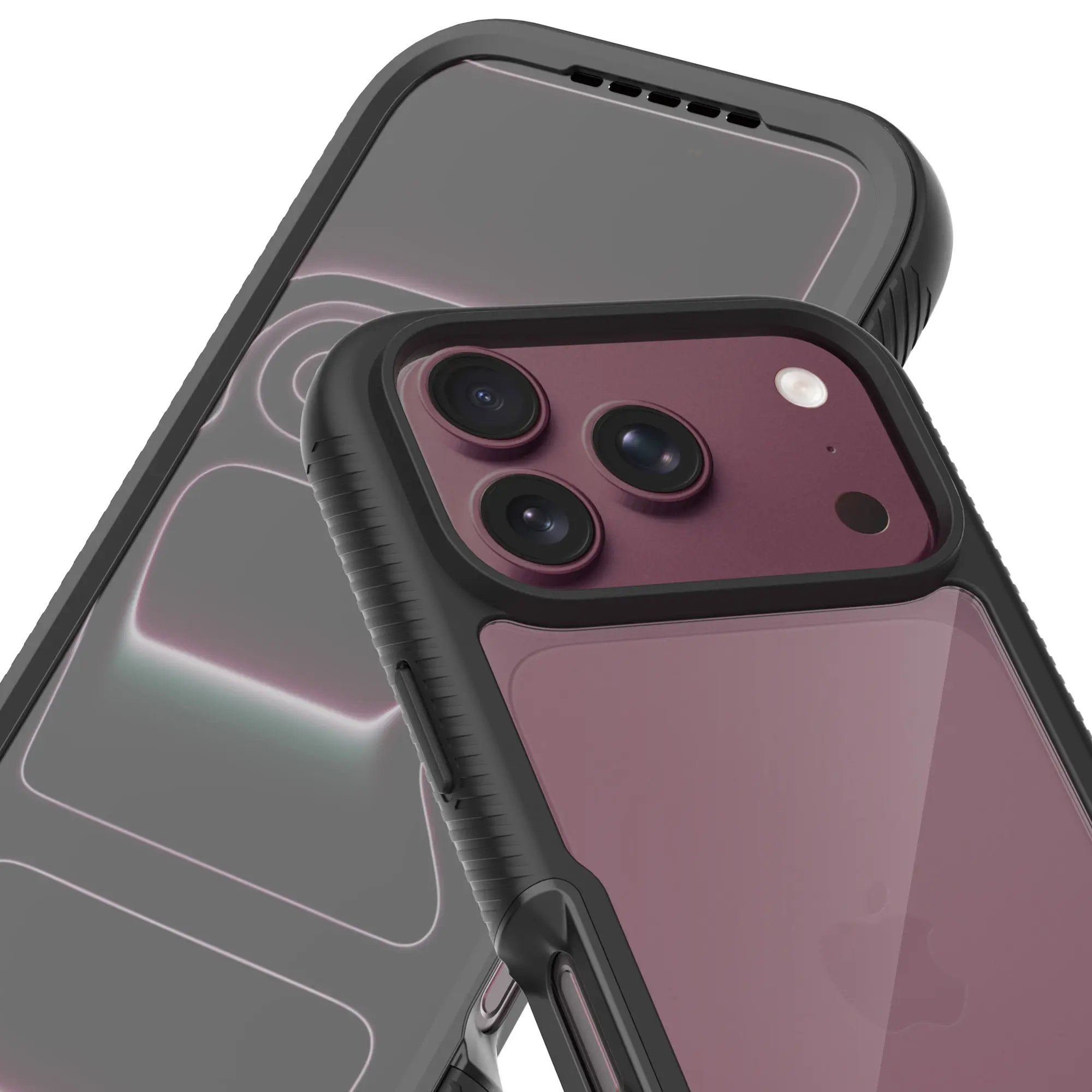 Full Protection Case iPhone 18 Pro Max Svart/transparent