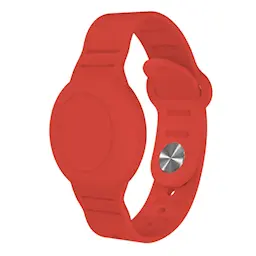 Apple AirTag Vedenkestävä silikoniranneke, Punainen