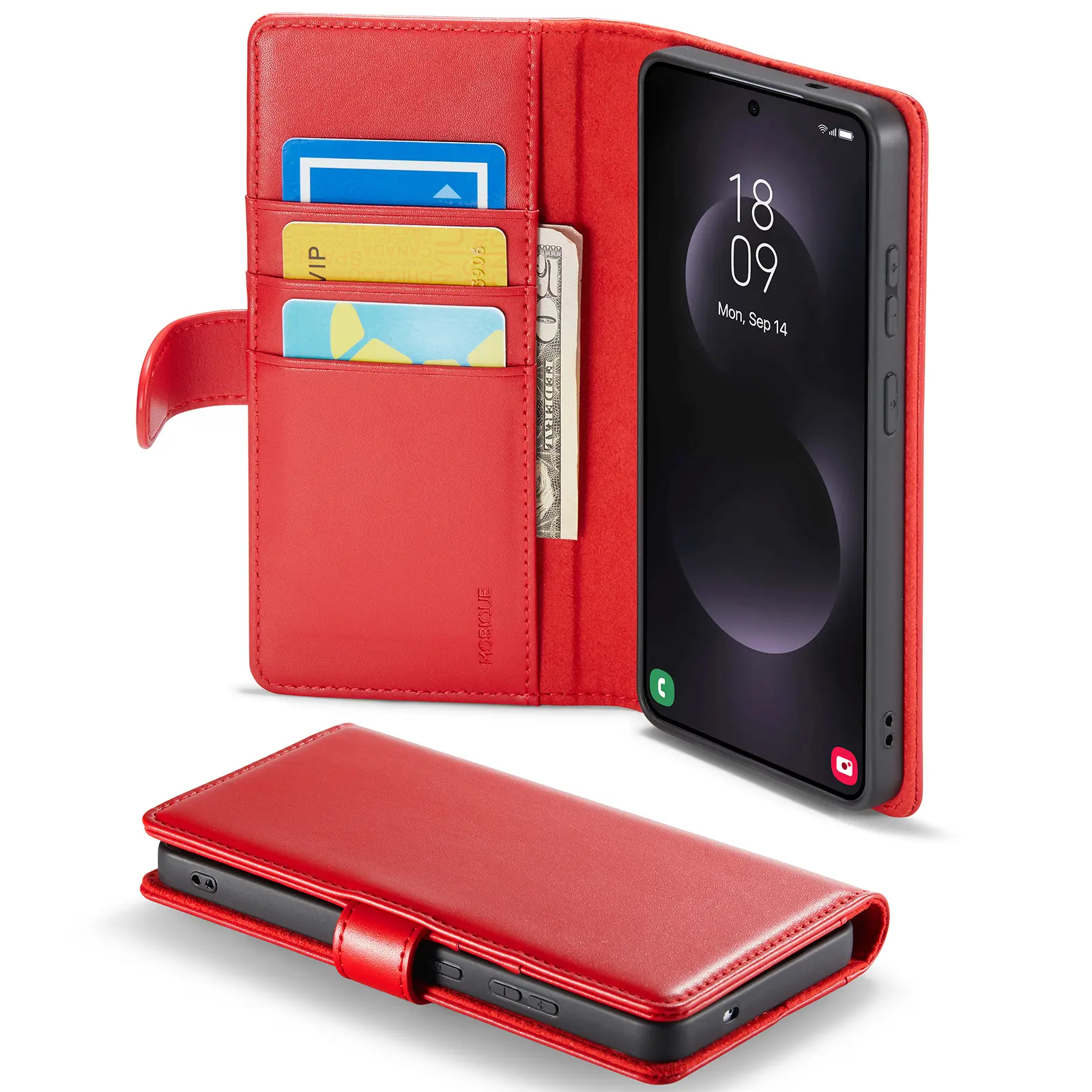 Ægte Læderetui Samsung Galaxy S26 Ultra Rød