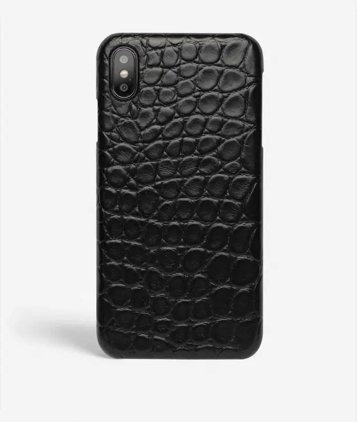 Cover iPhone Xs Max Small Croco Black