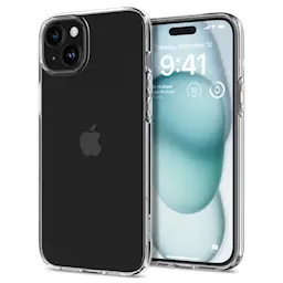 iPhone 15 Liquid Crystal-suojakuori, Crystal Clear