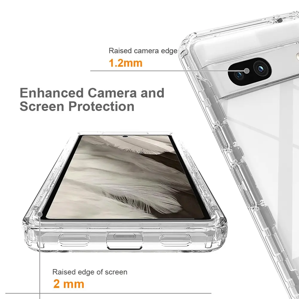Full Protection Case Google Pixel 7a Genomskinlig