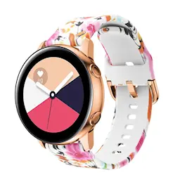 Silikonarmband Samsung Galaxy Watch 42mm Blommor