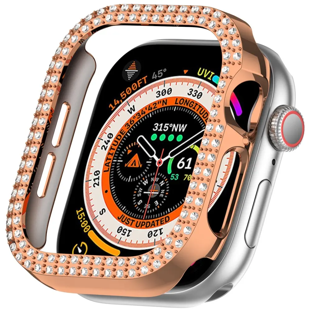Apple Watch Series 11 46mm Rhinestone Kuoret ruusukulta