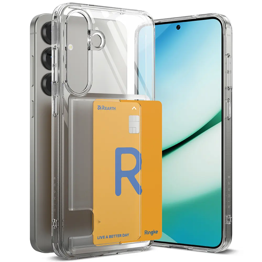 Fusion Card Case Samsung Galaxy S25 Genomskinlig