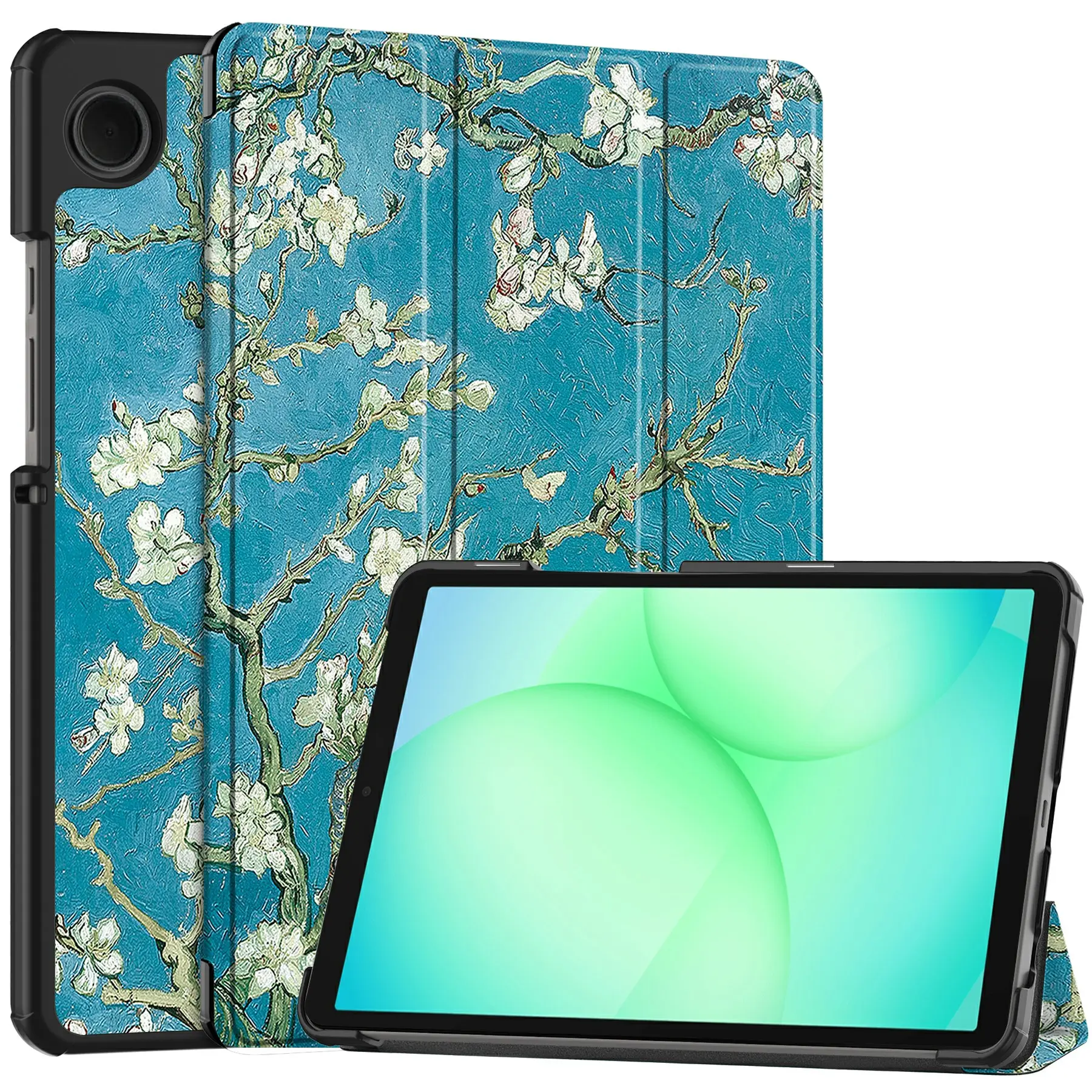 Etui Tri-fold Samsung Galaxy Tab A11 - Kirsebærblomster