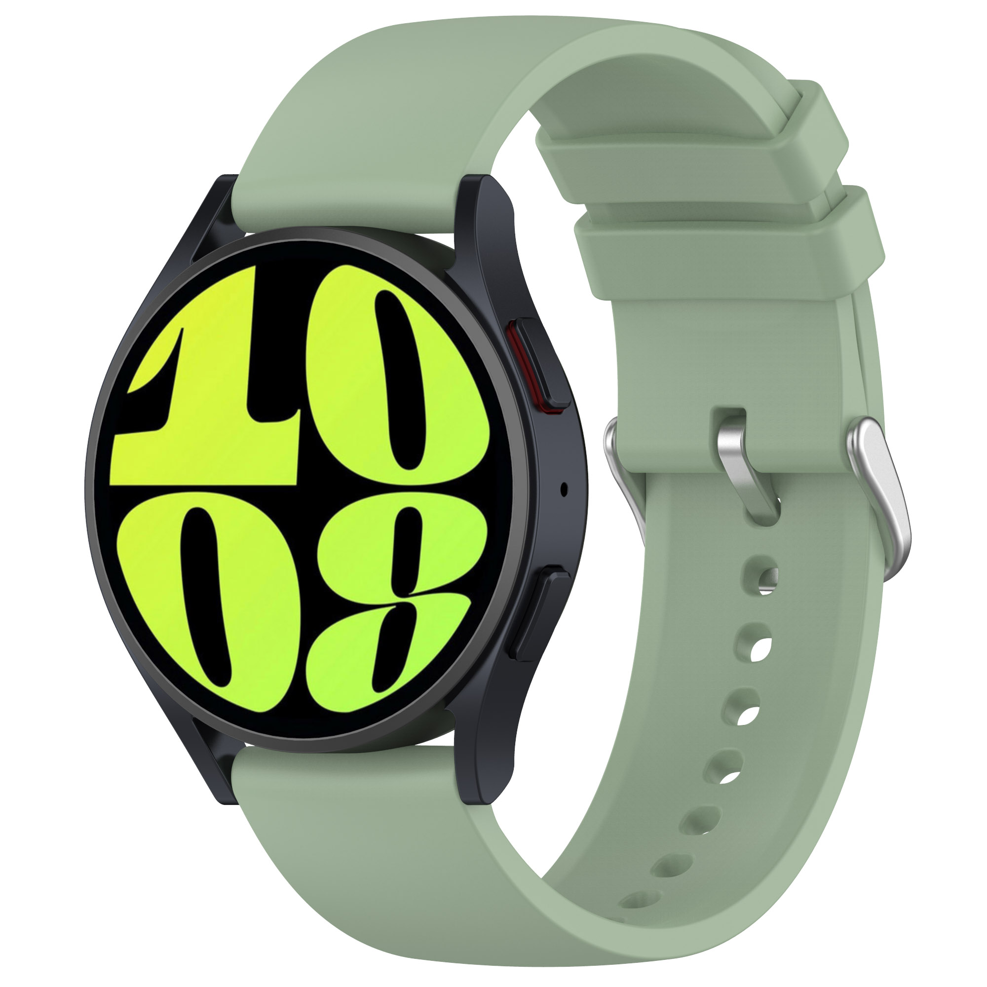 Silikonarmband Samsung Galaxy Watch 5 Pro 45mm Ljusgrön