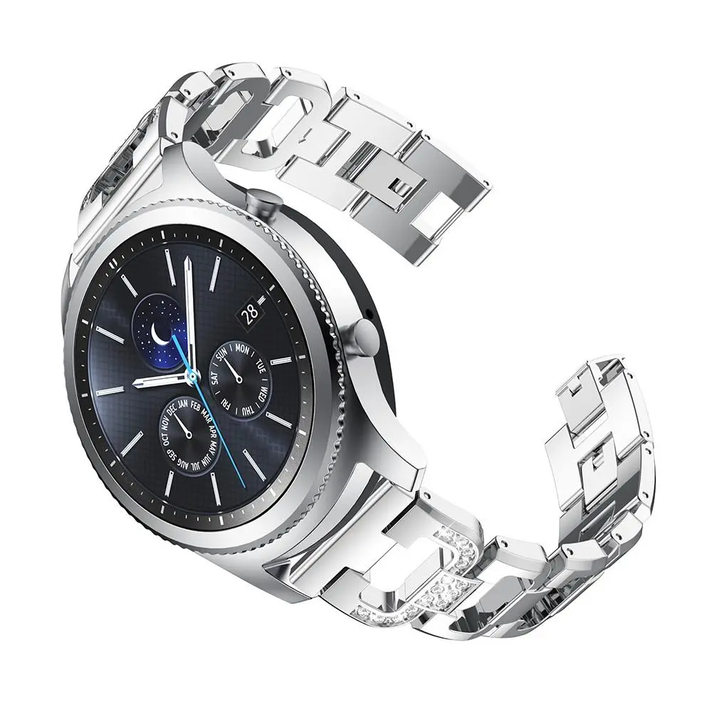Rhinestone Bracelet Samsung Galaxy Watch 46mm/Gear S3 Frontier/Gear S3 Classic Silver
