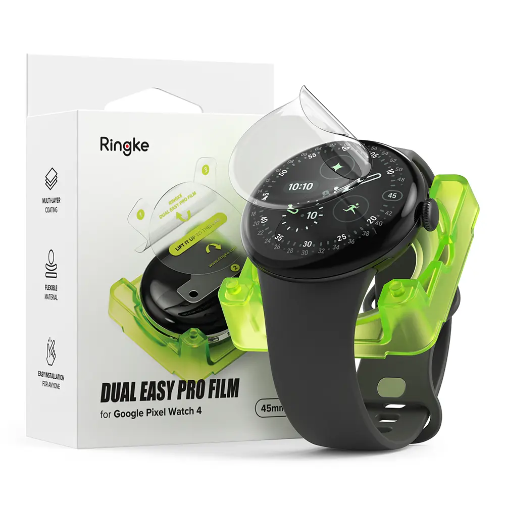 Dual Easy Pro Screen Protector (2-pack) Google Pixel Watch 4 45mm