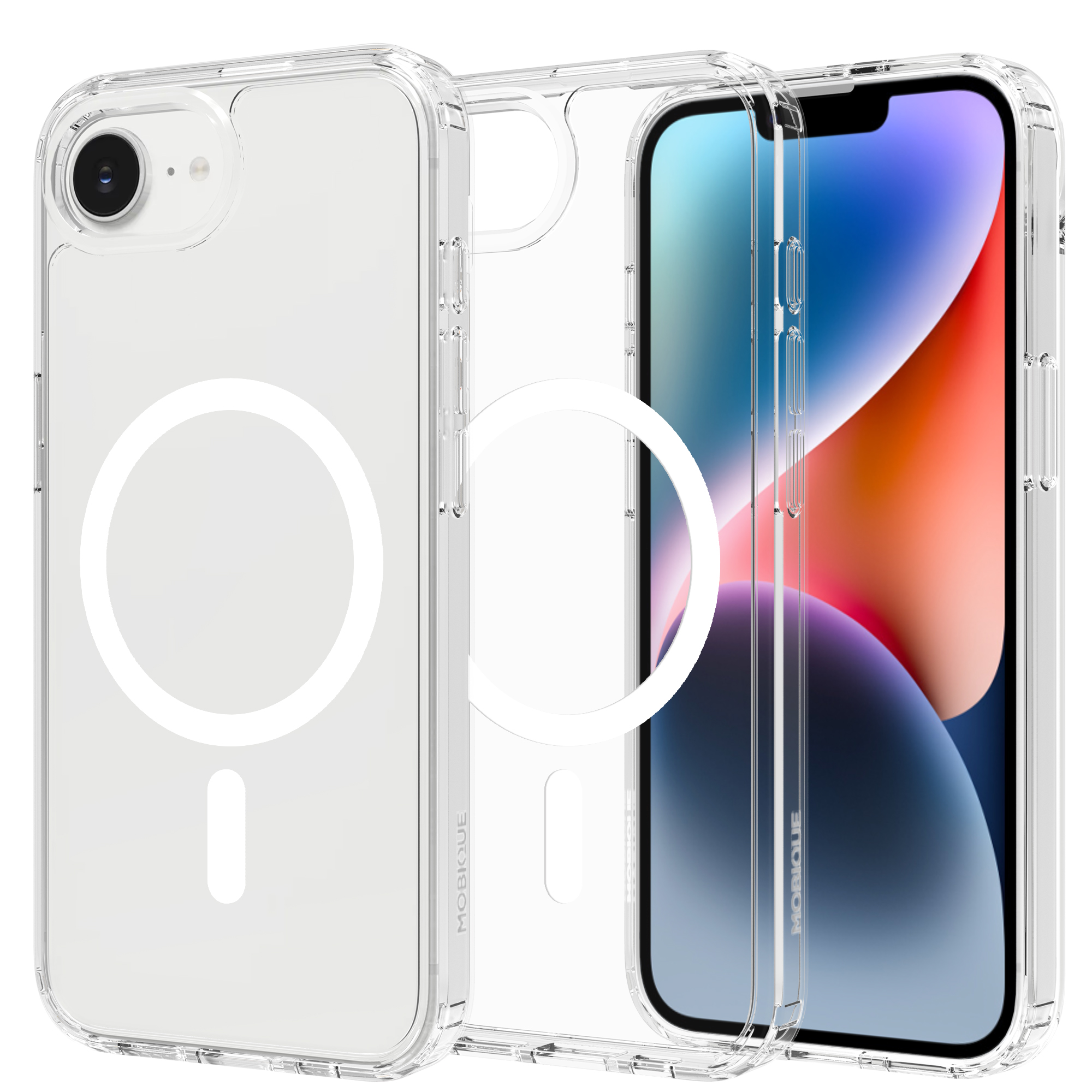 Mobique Hybriddeksel MagSafe iPhone 16e Gjennomsiktig