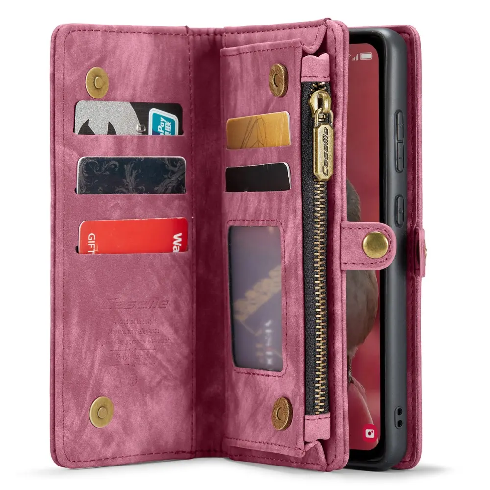 Multi-slot Plånboksfodral Samsung Galaxy A55 Röd