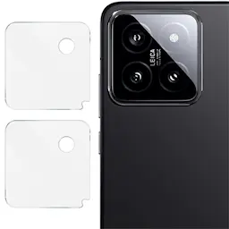 2-pack Härdat Glas Linsskydd Xiaomi 14 Genomskinlig