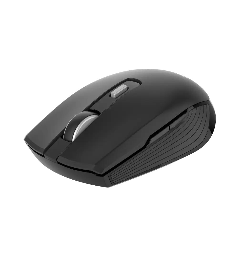 Langaton hiljainen hiiri Bluetoothilla ja USB-C:llä, Musta