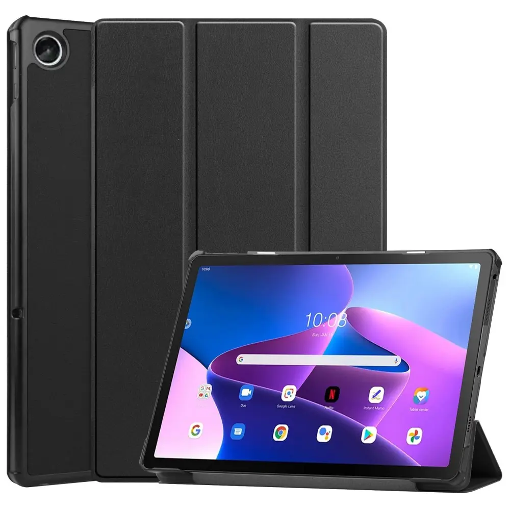 Etui Tri-fold  Lenovo Tab M10 Plus (3rd gen) Sort