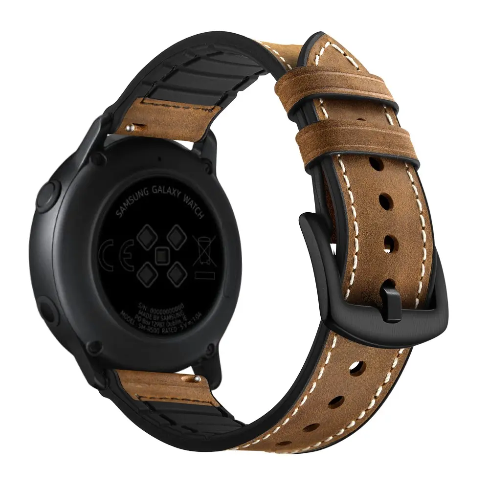 Premium Läderarmband Samsung Galaxy Watch 5 40mm Brun