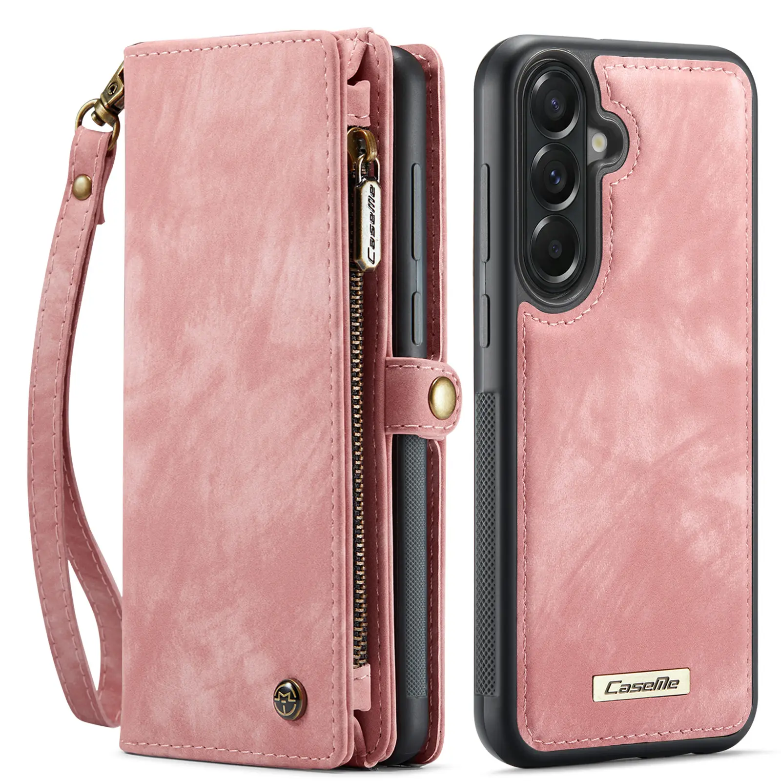 Multi-slot Plånboksfodral Samsung Galaxy A57 Rosa
