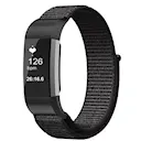 Fitbit Charge 4/Charge 3 Nylonreim Svart