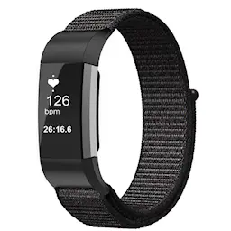 Fitbit Charge 4/Charge 3 Nylonreim Svart