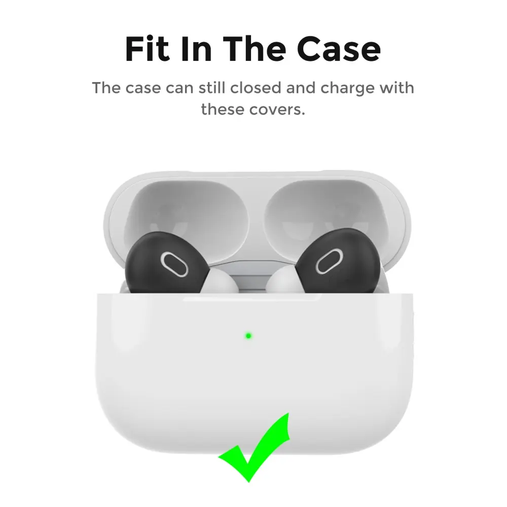 Earpads Silikon Apple AirPods Pro 2 svart