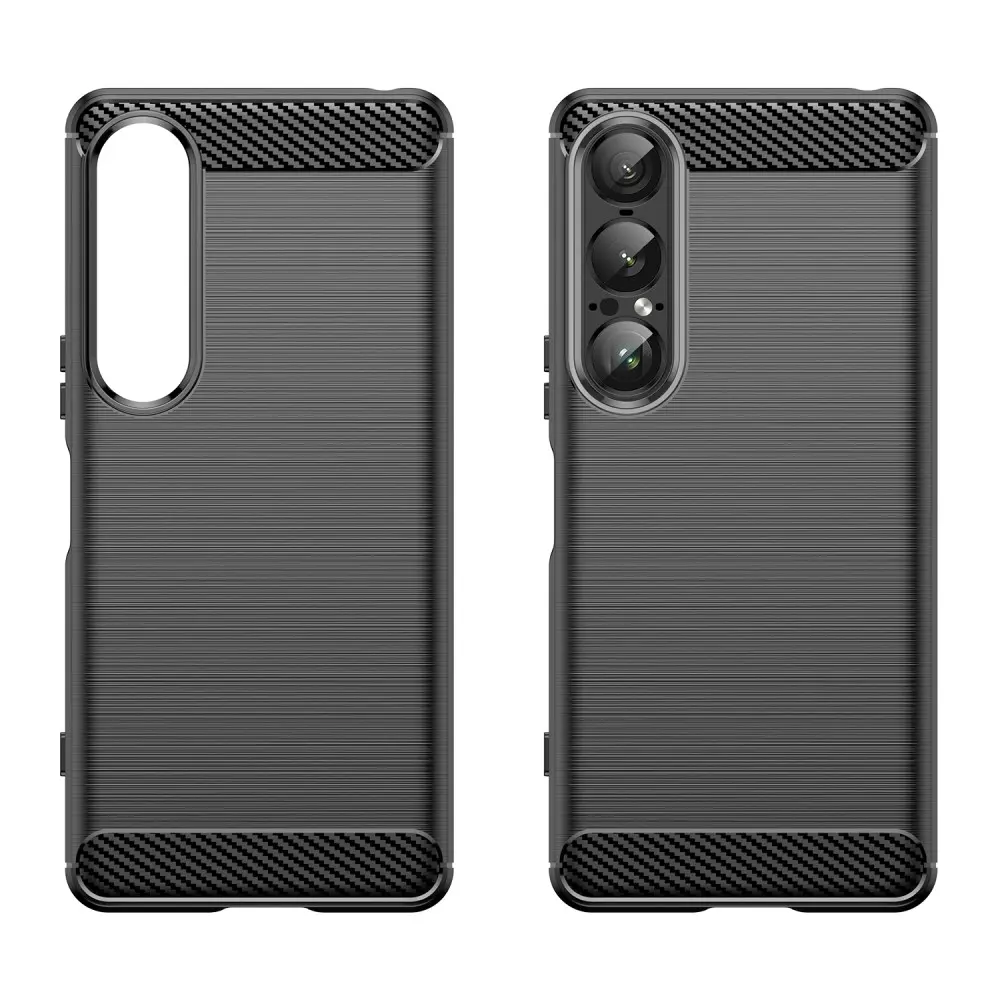 Sony Xperia 1 VIII Skal TPU Brushed Svart