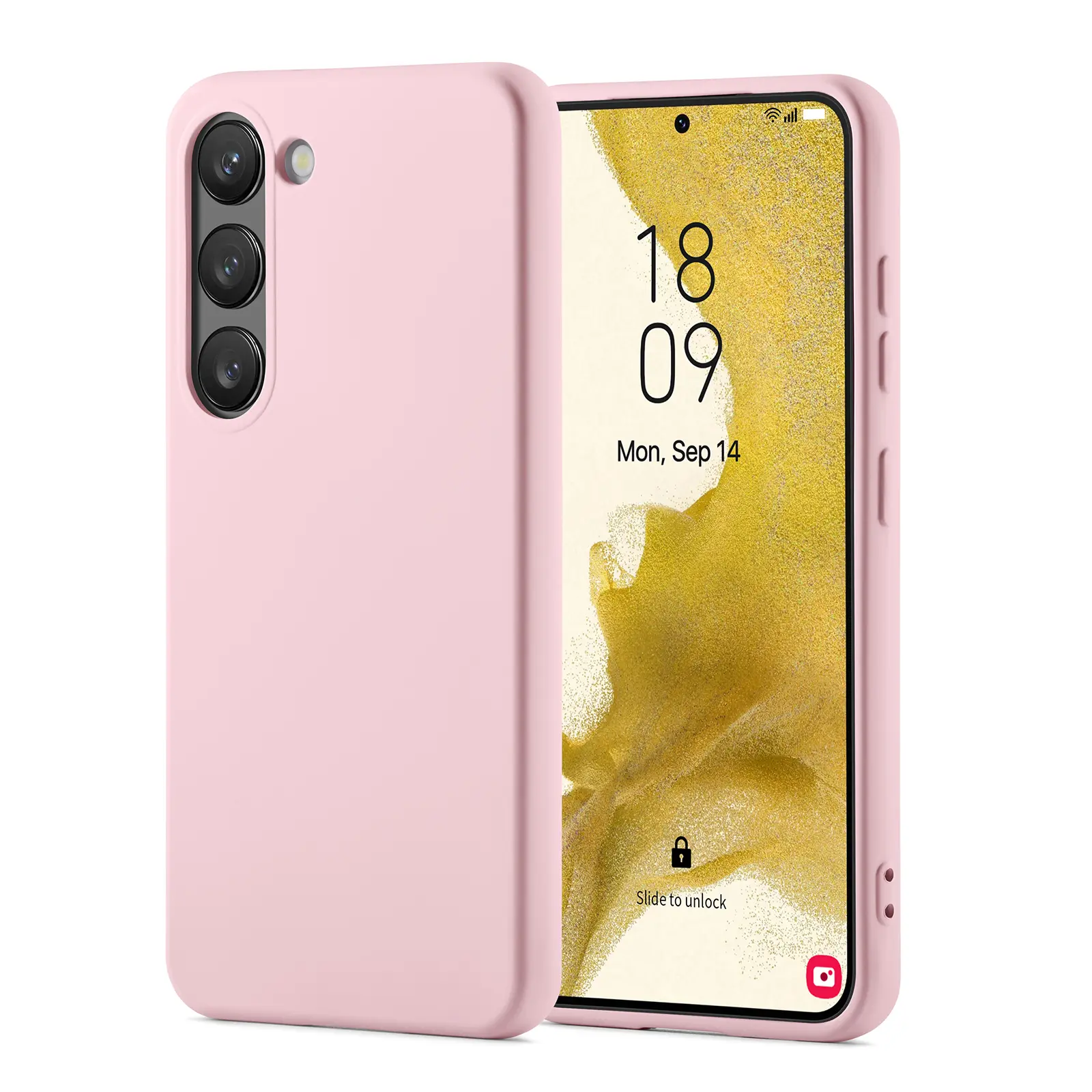 TPU suojakuori Samsung Galaxy S23 Vaaleanpunainen