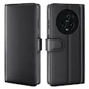 Honor Magic5 Pro Slankt mobiletui i ægte læder, Sort