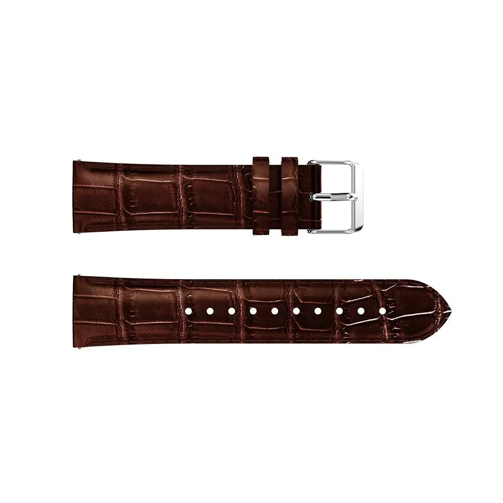Läderarmband Krokodil Samsung Galaxy Watch Active brun