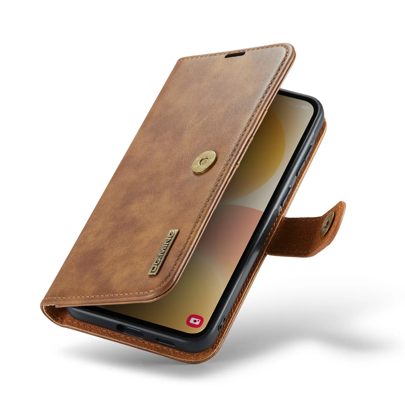Magnet Wallet Samsung Galaxy A57 Cognac