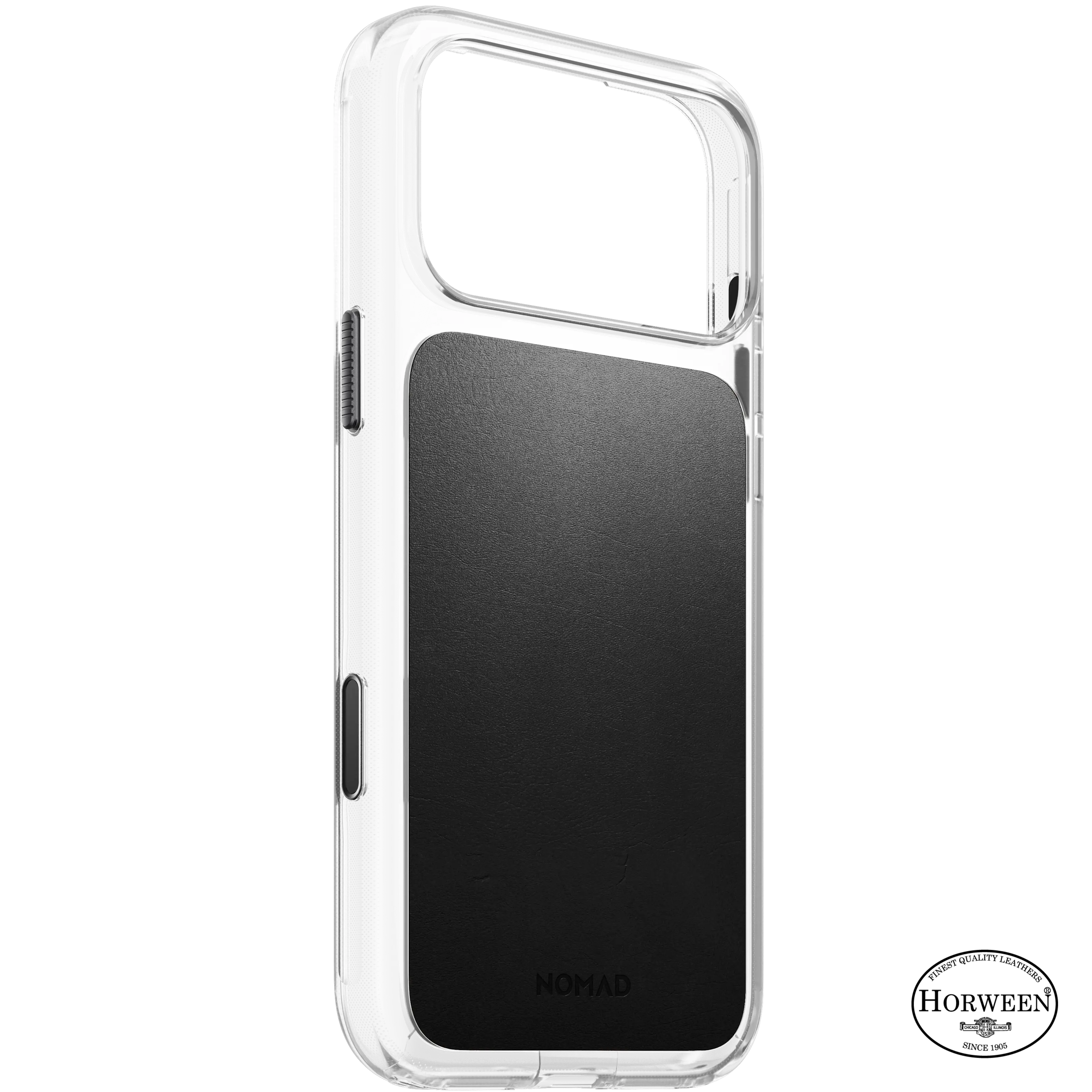 iPhone 18 Pro Max Clear Leather Case MagSafe Black
