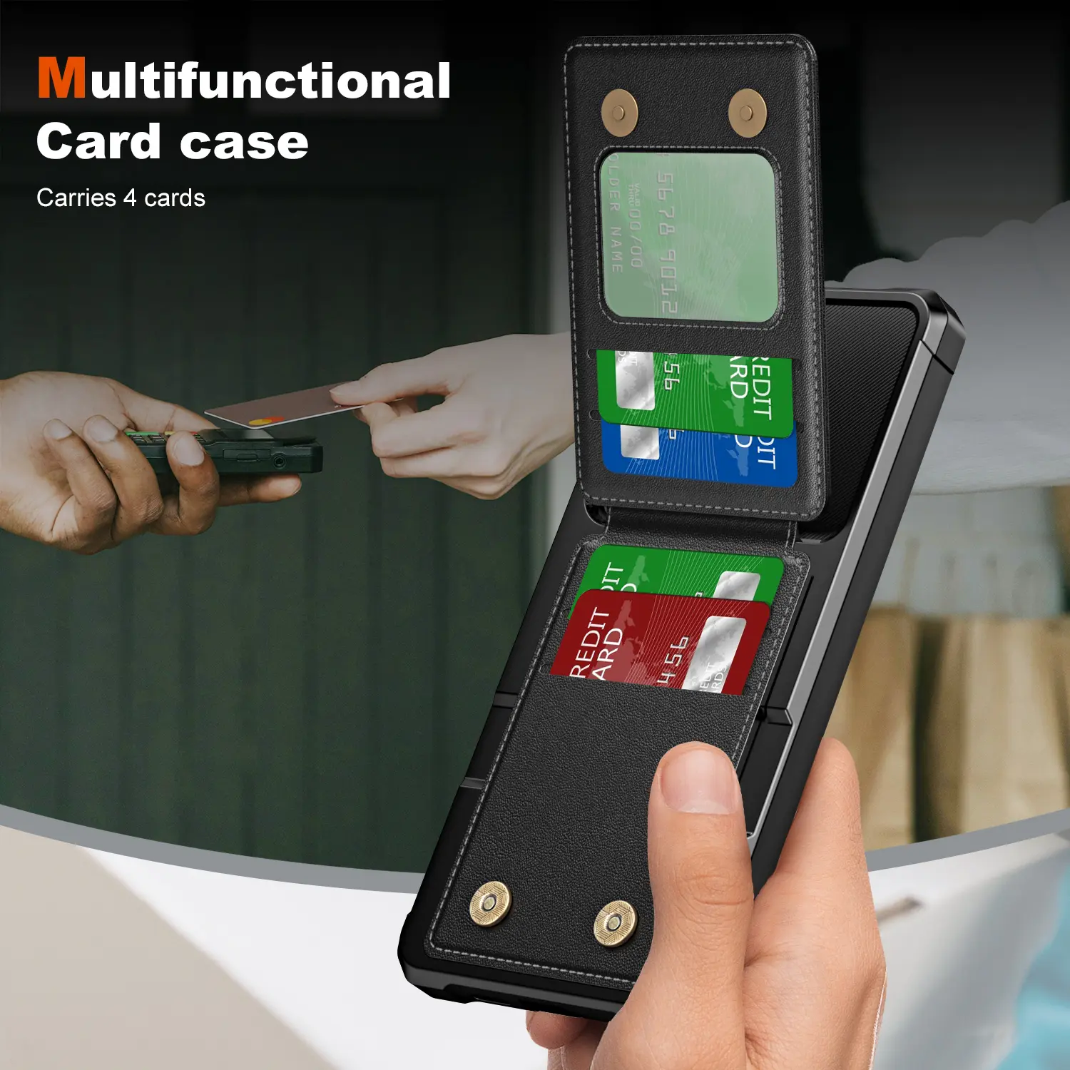 Clean Multi-slot Case Samsung Galaxy S25 Svart