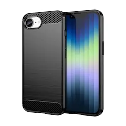 iPhone 16e Harjattu TPU-suojakuori, Musta
